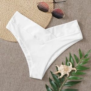White bikini bottom
